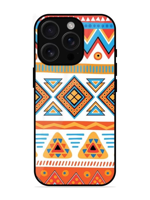 Vibrant Tribal Pattern Glossy Soft Edge Case for Apple Iphone 16 Pro Max