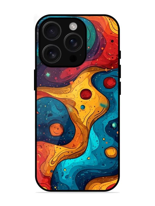 Cosmic Swirl Glossy Soft Edge Case for Apple Iphone 16 Pro Max Chachhi