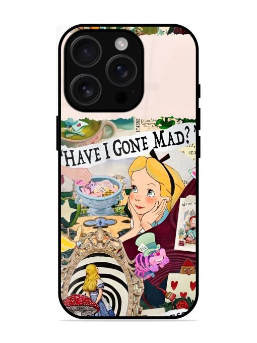 Mad Hatter'S Collage Glossy Soft Edge Case for Apple Iphone 16 Pro Max Chachhi