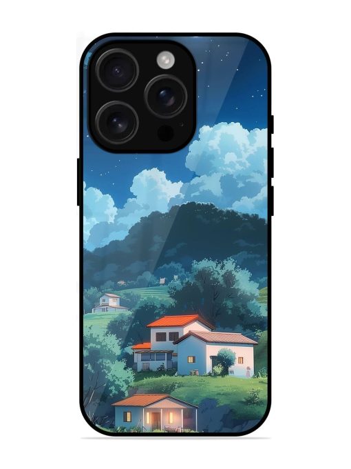 Peaceful Nightscape Glossy Soft Edge Case for Apple Iphone 16 Pro Max