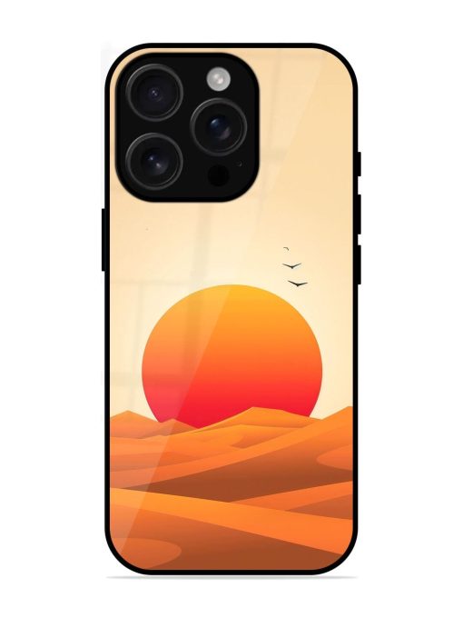 Desert Sunset Glossy Soft Edge Case for Apple Iphone 16 Pro Max Chachhi