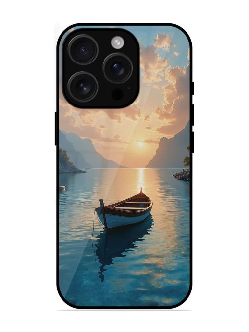 Serene Sunset Glossy Soft Edge Case for Apple Iphone 16 Pro Max