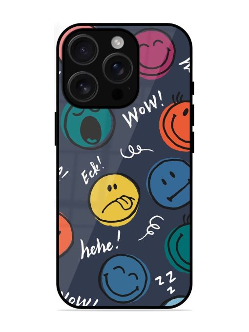 Emoticon Parade Glossy Soft Edge Case for Apple Iphone 16 Pro Max Chachhi