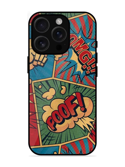 Comic Book Chaos Glossy Soft Edge Case for Apple Iphone 16 Pro Max Chachhi