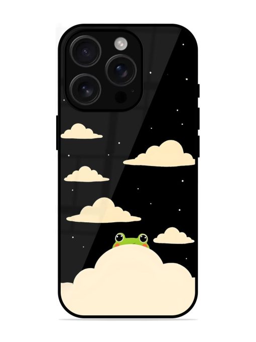 Froggy Night Sky Glossy Soft Edge Case for Apple Iphone 16 Pro Max Chachhi