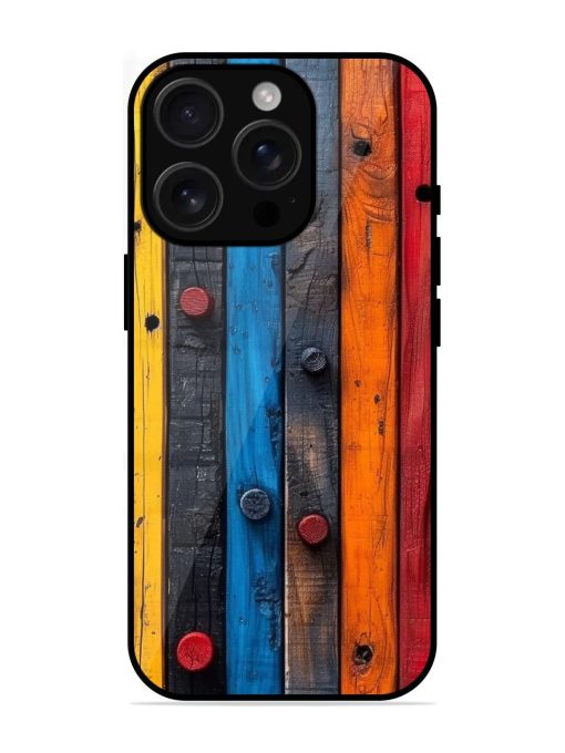 Rainbow Plank Glossy Soft Edge Case for Apple Iphone 16 Pro Max Chachhi