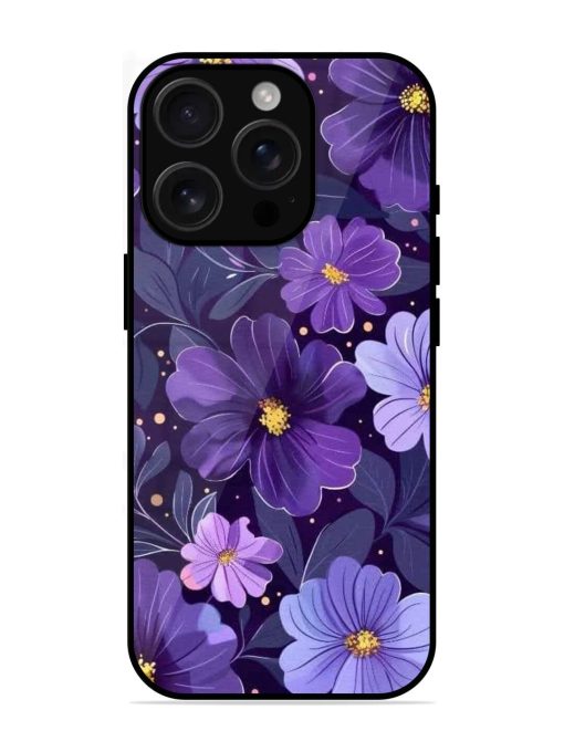 Purple Paradise Glossy Soft Edge Case for Apple Iphone 16 Pro Max Chachhi