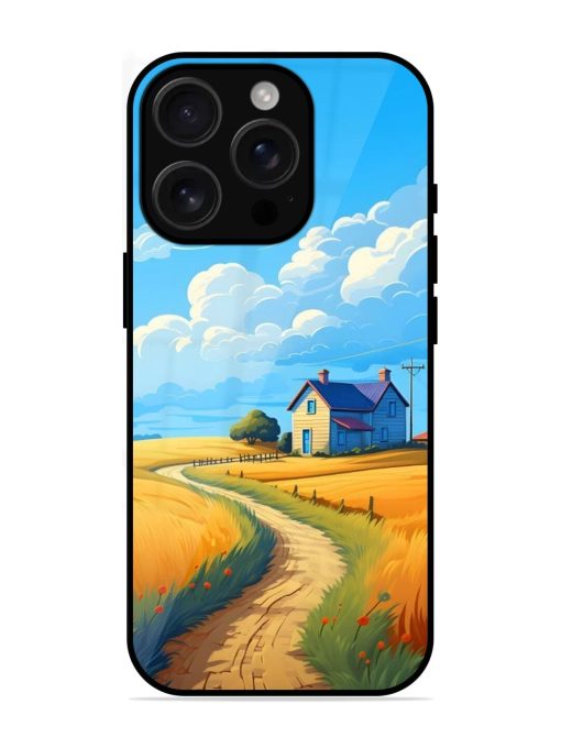 Countryside Cottage Glossy Soft Edge Case for Apple Iphone 16 Pro Max Chachhi