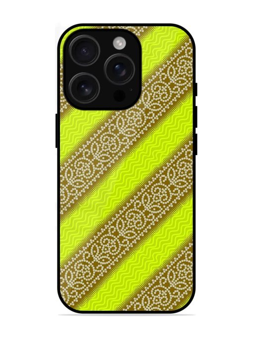 Golden Bandana Bliss Glossy Soft Edge Case for Apple Iphone 16 Pro Max Chachhi