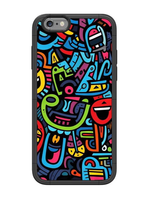 Doodlephoria Glossy Soft Edge Case for Apple Iphone 6 Chachhi