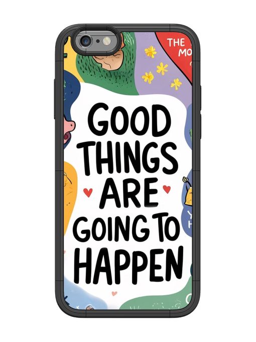 Uplifting Scribbles Glossy Soft Edge Case for Apple Iphone 6 Chachhi