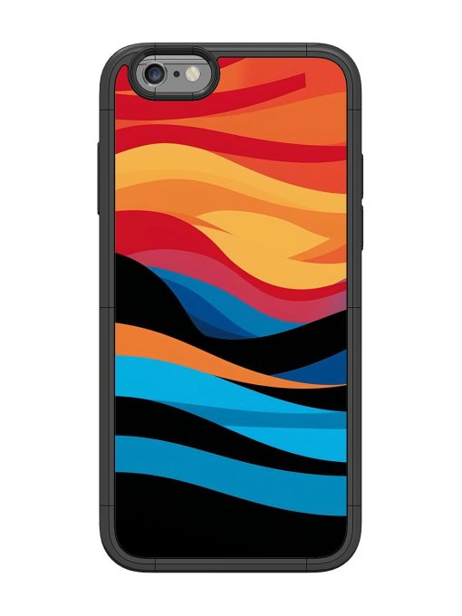 Blazing Currents Glossy Soft Edge Case for Apple Iphone 6 Chachhi