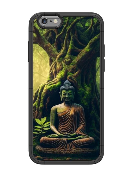 Green Buddha Art Glossy Soft Edge Case for Apple Iphone 6 Chachhi