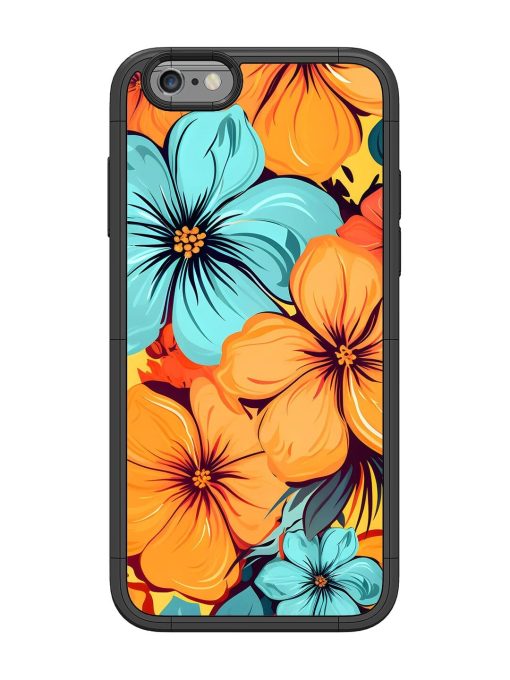 Tropical Bloom Glossy Soft Edge Case for Apple Iphone 6