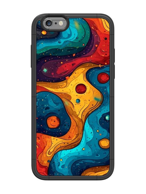 Cosmic Swirl Glossy Soft Edge Case for Apple Iphone 6 Chachhi