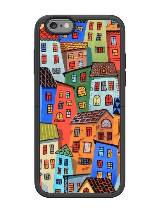 Rainbow House Glossy Soft Edge Case for Apple Iphone 6 Chachhi