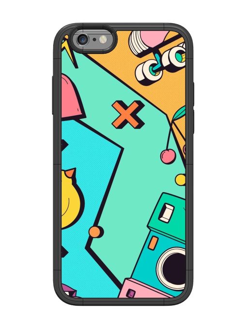 Retro Remix Glossy Soft Edge Case for Apple Iphone 6 Chachhi