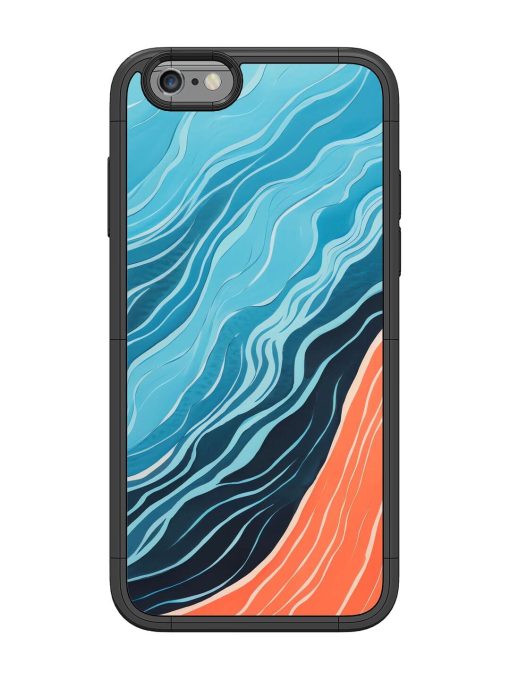 Oceanic Divide Glossy Soft Edge Case for Apple Iphone 6 Chachhi