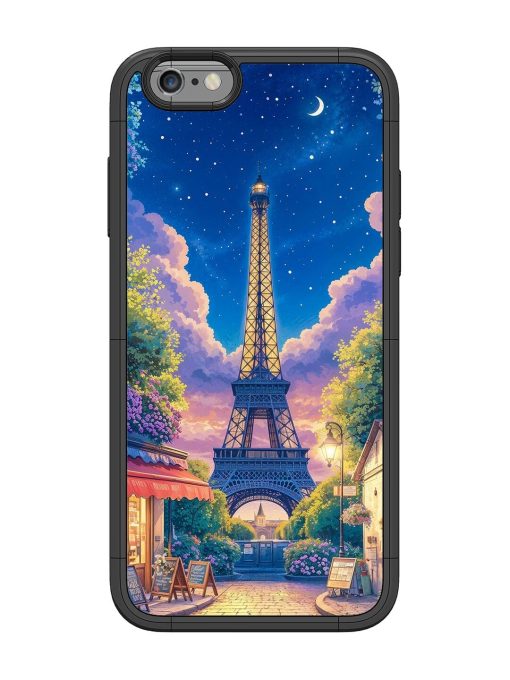 Twilight In Paris Glossy Soft Edge Case for Apple Iphone 6