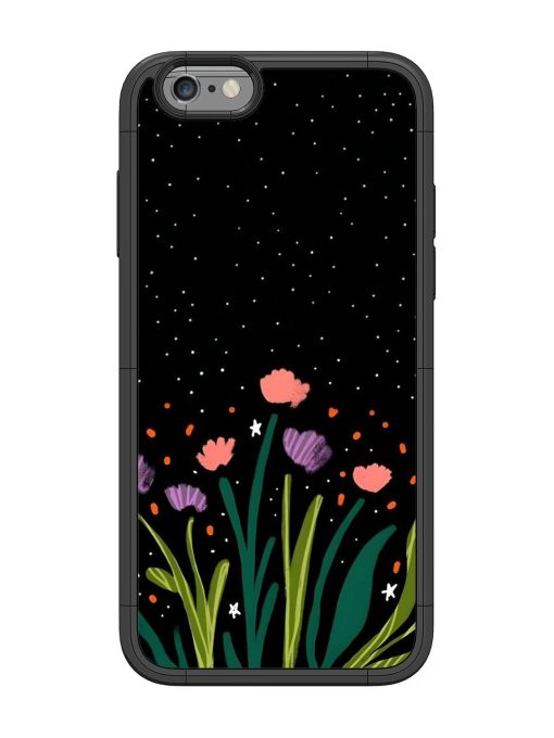 Midnight Bloom Glossy Soft Edge Case for Apple Iphone 6 Chachhi