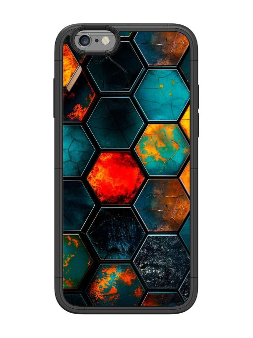 Hexagon Hive Glossy Soft Edge Case for Apple Iphone 6 Chachhi