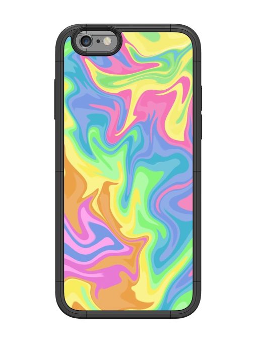 Whimsical Swirl Glossy Soft Edge Case for Apple Iphone 6 Chachhi