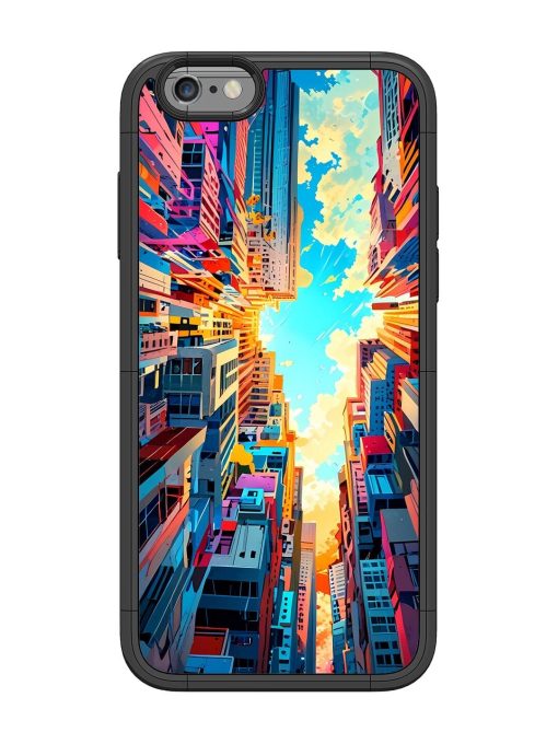 Skyward City Glossy Soft Edge Case for Apple Iphone 6 Chachhi