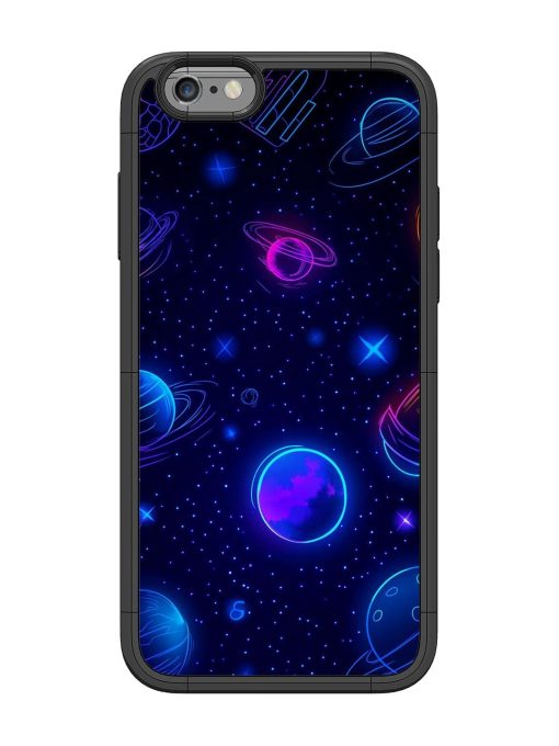 Neon Cosmos Glossy Soft Edge Case for Apple Iphone 6 Chachhi