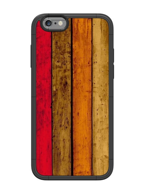 Colorful Woodgrain Glossy Soft Edge Case for Apple Iphone 6