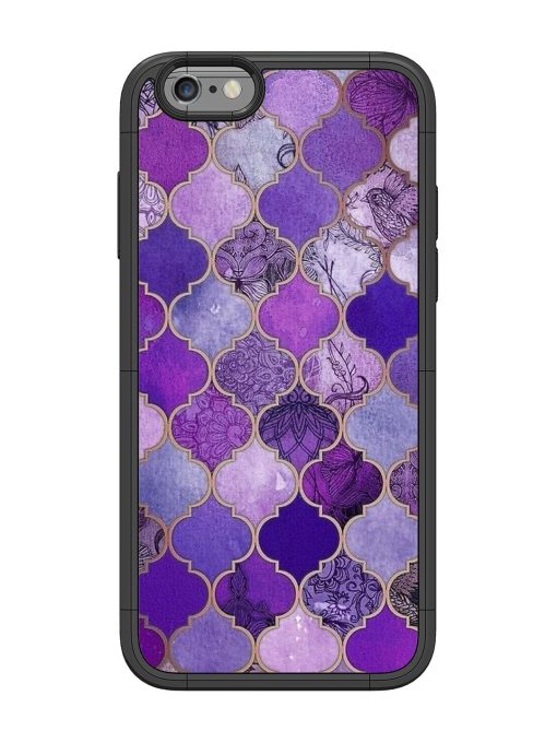 Purple Mosaic Magic Glossy Soft Edge Case for Apple Iphone 6 Chachhi