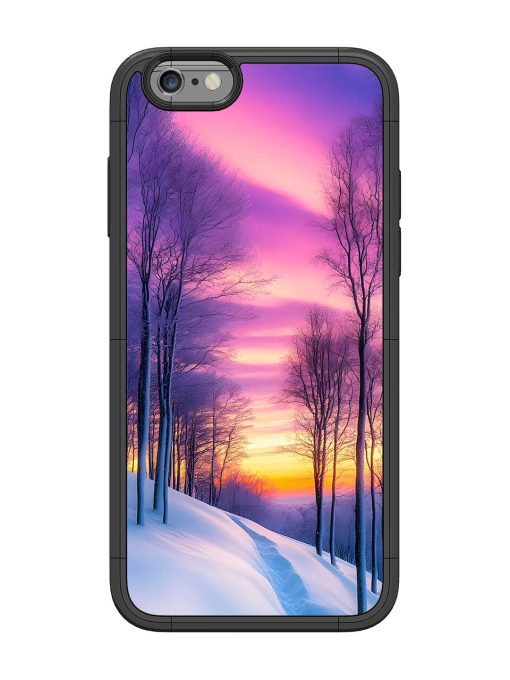 Winter'S Purple Haze Glossy Soft Edge Case for Apple Iphone 6