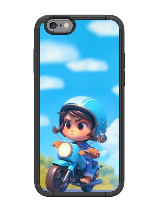 Little Rider Glossy Soft Edge Case for Apple Iphone 6 Chachhi