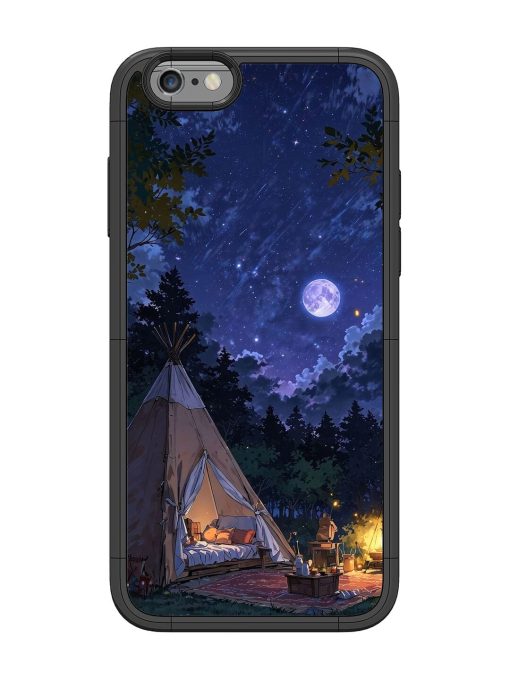 Moonlight Camping Glossy Soft Edge Case for Apple Iphone 6 Chachhi