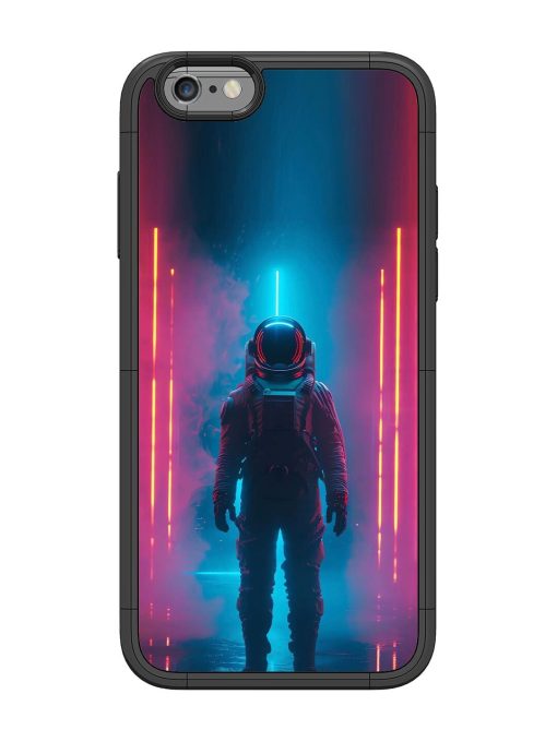 Neon Astronaut Glossy Soft Edge Case for Apple Iphone 6 Chachhi