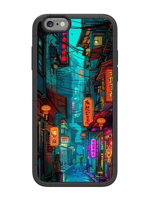 Neon Nightscape Glossy Soft Edge Case for Apple Iphone 6 Chachhi