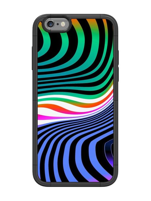 Psychedelic Waves Glossy Soft Edge Case for Apple Iphone 6 Chachhi