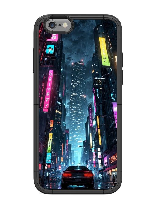 Neon Nightscape Glossy Soft Edge Case for Apple Iphone 6 Chachhi