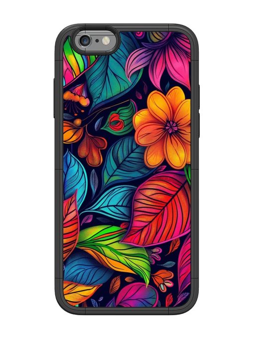 Rainbow Of Blooms Glossy Soft Edge Case for Apple Iphone 6 Chachhi