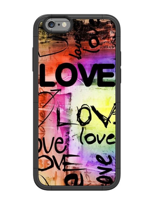 Love Graffiti Glossy Soft Edge Case for Apple Iphone 6 Chachhi