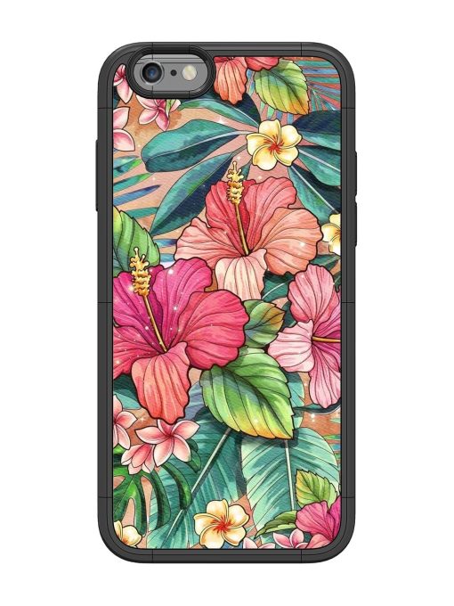 Tropical Tapestry Glossy Soft Edge Case for Apple Iphone 6 Chachhi