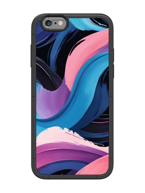 Whimsical Waves Glossy Soft Edge Case for Apple Iphone 6 Chachhi