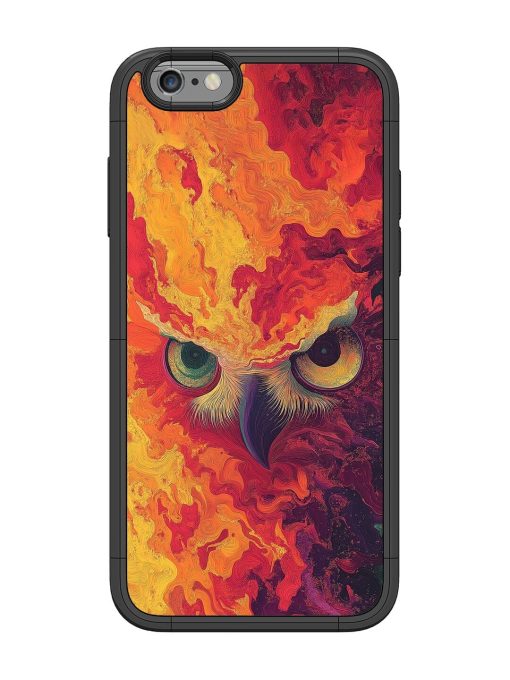 Fiery Owl Glossy Soft Edge Case for Apple Iphone 6 Chachhi