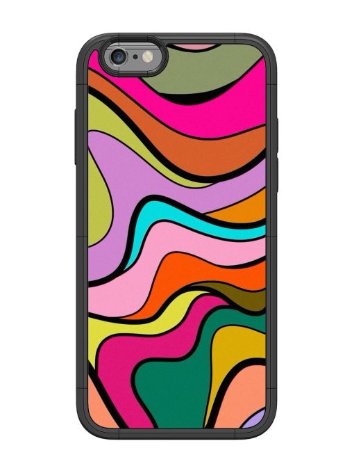 Wavy Wonder Glossy Soft Edge Case for Apple Iphone 6 Chachhi