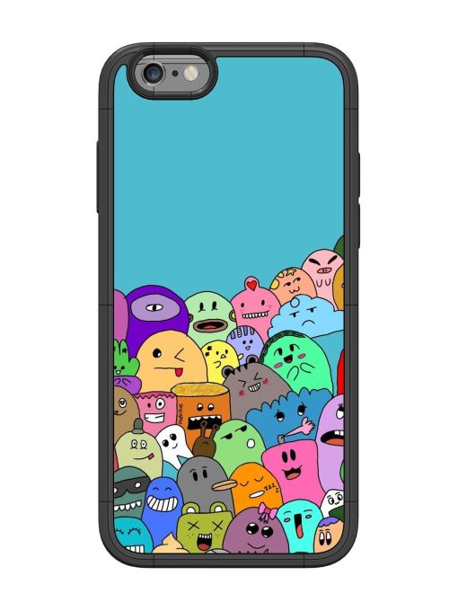 Monster Mash Glossy Soft Edge Case for Apple Iphone 6 Chachhi