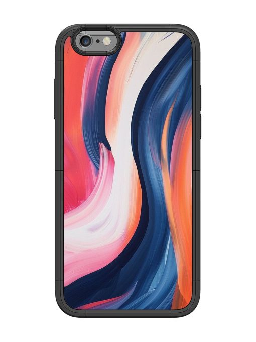 Whirling Hues Glossy Soft Edge Case for Apple Iphone 6 Chachhi