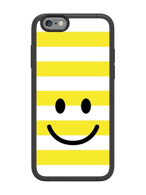 Smiling Stripes Glossy Soft Edge Case for Apple Iphone 6 Chachhi