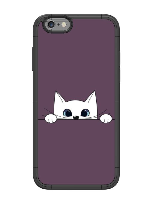 Peek-A-Boo Kitty Glossy Soft Edge Case for Apple Iphone 6