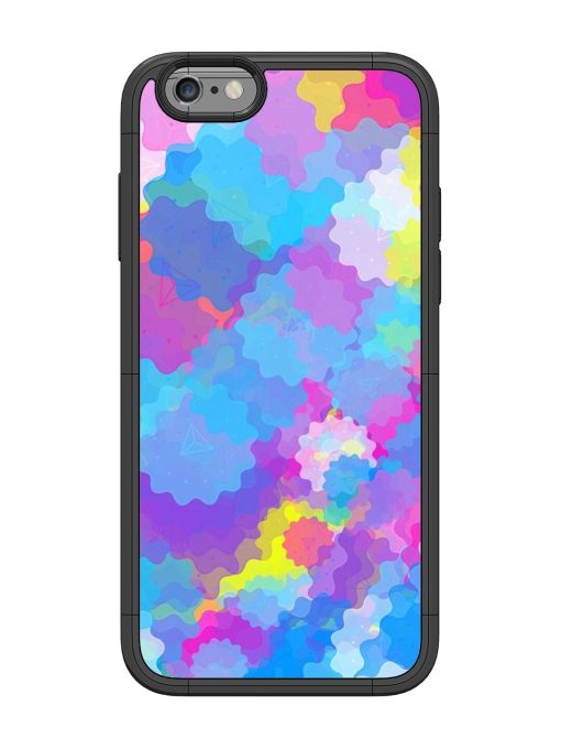 Psychedelic Cloud Burst Glossy Soft Edge Case for Apple Iphone 6 Chachhi