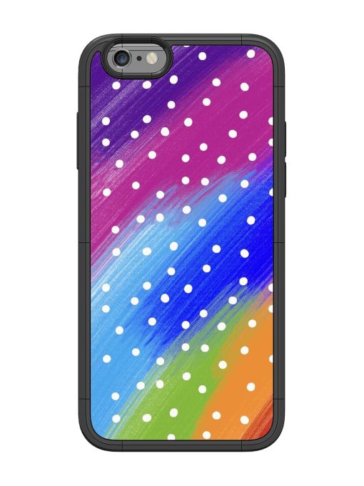 Rainbow Polka Dot Dream Glossy Soft Edge Case for Apple Iphone 6 Chachhi