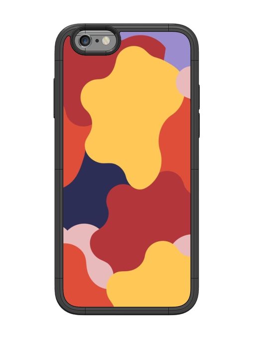 Gooey Color Chaos Glossy Soft Edge Case for Apple Iphone 6 Chachhi